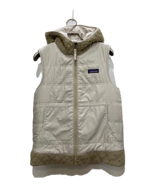 Patagonia（パタゴニア）Patagonia (パタゴニア) Los Gatos Hooded Vest/ロスガトス　フードベスト ベージュ×アイボリー サイズ:ＸＳの古着・服飾アイテム