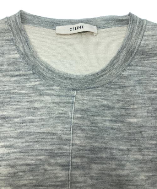 CELINE（セリーヌ）CELINE (セリーヌ) 半袖ニット グレー サイズ:XSの古着・服飾アイテム