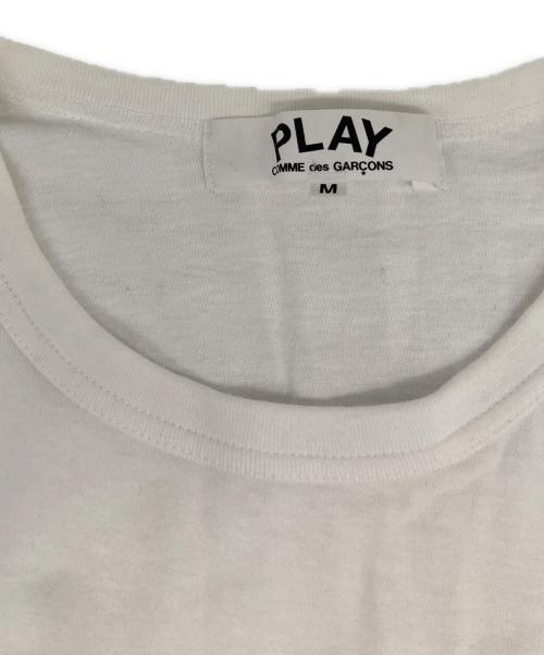 PLAY COMME des GARCONS（プレイコムデギャルソン）PLAY COMME des GARCONS (プレイコムデギャルソン) ロングスリーブカットソー ホワイト サイズ:Ｍの古着・服飾アイテム