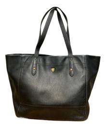 BLUE LABEL CRESTBRIDGE（ブルーレーベルクレストブリッジ）の古着「レザートートバッグ」｜ブラック