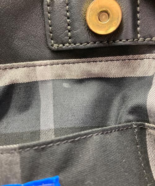 BLUE LABEL CRESTBRIDGE（ブルーレーベルクレストブリッジ）BLUE LABEL CRESTBRIDGE (ブルーレーベルクレストブリッジ) レザートートバッグ ブラックの古着・服飾アイテム