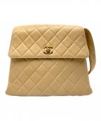 CHANELシャネル）の古着「マトラッセセミショルダーバッグ」｜ベージュ