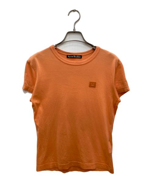 Acne studios（アクネ ストゥディオズ）Acne studios (アクネ ストゥディオズ) ロゴTシャツ オレンジ サイズ:Sの古着・服飾アイテム