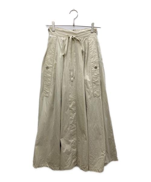 CLANE（クラネ）CLANE (クラネ) 2WAY MILITARY VOLUME SKIRT/2ウェイ ミリタリー ボリューム スカート ベージュの古着・服飾アイテム