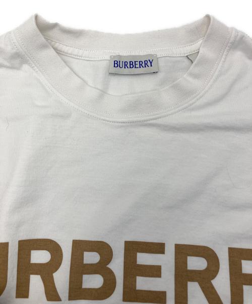 BURBERRY（バーバリー）BURBERRY (バーバリー) ELLISON Logo Print Cotton Tee ホワイト サイズ:Ⅿの古着・服飾アイテム