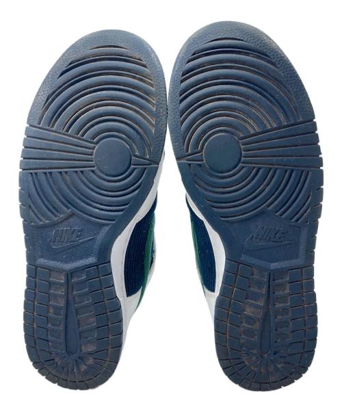 NIKE（ナイキ）NIKE (ナイキ) DUNK HI PRM EMB/ナイキ ダンク ハイ プレミアム エンベデッド ネイビー×ホワイト サイズ:CM27.5/US9.5/UK8.5/EUR43/BR41/CN275(2.5)の古着・服飾アイテム