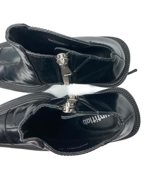 untitlab（アンタイトル）untitlab (アンタイトル) ヒールブーツ ブラック サイズ:40の古着・服飾アイテム