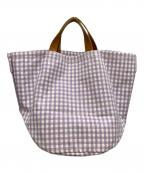 LUDLOWラドロー）の古着「ギンガムチェックトートバッグ」｜パープル