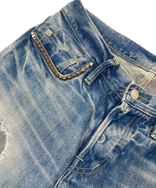 Hysteric Glamour（ヒステリックグラマー）Hysteric Glamour (ヒステリックグラマー) スタッズデニムパンツ インディゴ サイズ:31の古着・服飾アイテム