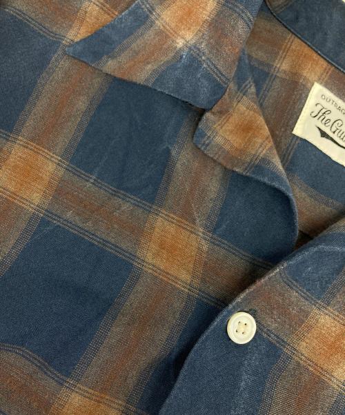WACKO MARIA（ワコマリア）WACKO MARIA (ワコマリア) オープンカラーチェックシャツ ネイビー×ブラウン サイズ:Ⅿの古着・服飾アイテム