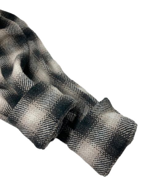 N.HOOLYWOOD（エヌ ハリウッド）N.HOOLYWOOD (エヌ ハリウッド) チェックシャツ ホワイト×ブラック サイズ:36の古着・服飾アイテム