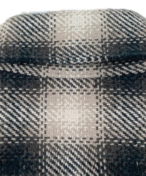 N.HOOLYWOOD（エヌ ハリウッド）N.HOOLYWOOD (エヌ ハリウッド) チェックシャツ ホワイト×ブラック サイズ:36の古着・服飾アイテム