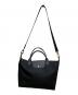中古・古着 LONGCHAMP (ロンシャン) 2WAYバッグ ブラック：7000円