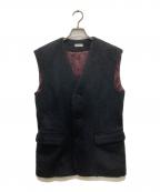 PROTAGONISTA×Plageプロタゴニスタ×プラージュ）の古着「SHAGGY GILLET/シャギー ジレ」｜ブラック