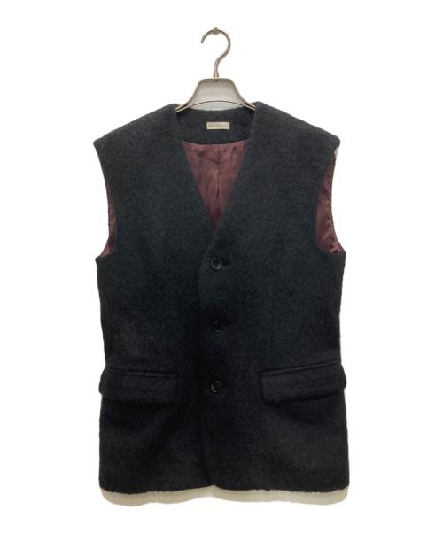 PROTAGONISTA（プロタゴニスタ）PROTAGONISTA (プロタゴニスタ) Plage (プラージュ) SHAGGY GILLET/シャギー ジレ ブラック サイズ:1の古着・服飾アイテム