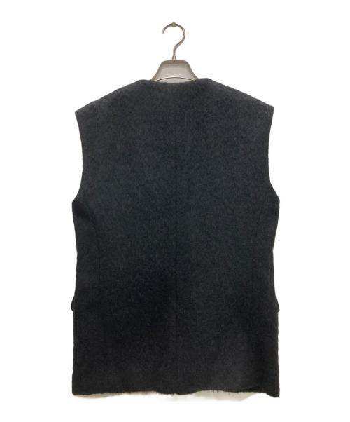 PROTAGONISTA（プロタゴニスタ）PROTAGONISTA (プロタゴニスタ) Plage (プラージュ) SHAGGY GILLET/シャギー ジレ ブラック サイズ:1の古着・服飾アイテム