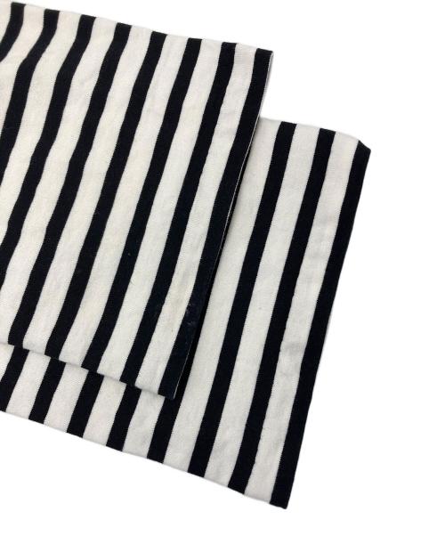 Curensology（カレンソロジー）Curensology (カレンソロジー) ボーダーカットソー ホワイト×ブラック サイズ:Ｆの古着・服飾アイテム