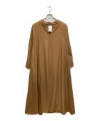 Whim Gazetteウィムガゼット）の古着「ウール天竺ワンピース」｜ブラウン
