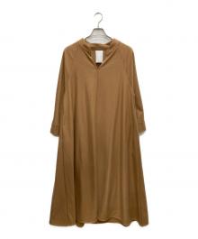 Whim Gazette（ウィムガゼット）の古着「ウール天竺ワンピース」｜ブラウン