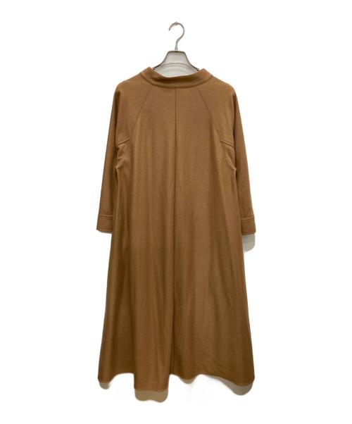 Whim Gazette（ウィムガゼット）Whim Gazette (ウィムガゼット) ウール天竺ワンピース ブラウン サイズ:36の古着・服飾アイテム