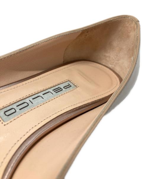 PELLICO（ペリーコ）PELLICO (ペリーコ) エナメルフラットシューズ ベージュ サイズ:36の古着・服飾アイテム