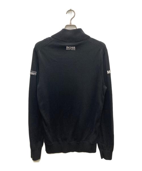 HUGO BOSS（ヒューゴ ボス）HUGO BOSS (ヒューゴ ボス) Porsche Design (ポルシェ デザイン) ハーフジップニット ブラック サイズ:EU M/US Sの古着・服飾アイテム