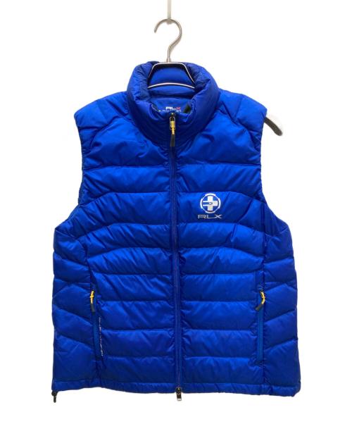 RLX RALPH LAUREN（アールエルエックスラルフローレン）RLX RALPH LAUREN (アールエルエックスラルフローレン) ダウンベスト ブルー サイズ:Ⅿの古着・服飾アイテム