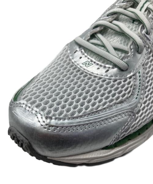 NEW BALANCE（ニューバランス）NEW BALANCE (ニューバランス) ローカットスニーカー ホワイト×グリーン サイズ:27JPNの古着・服飾アイテム