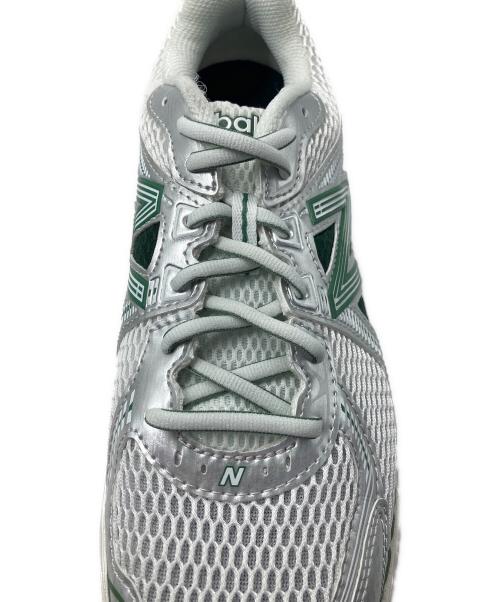 NEW BALANCE（ニューバランス）NEW BALANCE (ニューバランス) ローカットスニーカー ホワイト×グリーン サイズ:27JPNの古着・服飾アイテム