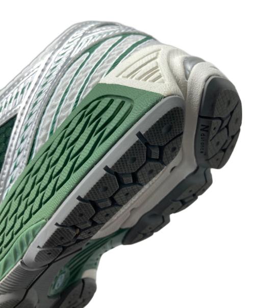 NEW BALANCE（ニューバランス）NEW BALANCE (ニューバランス) ローカットスニーカー ホワイト×グリーン サイズ:27JPNの古着・服飾アイテム