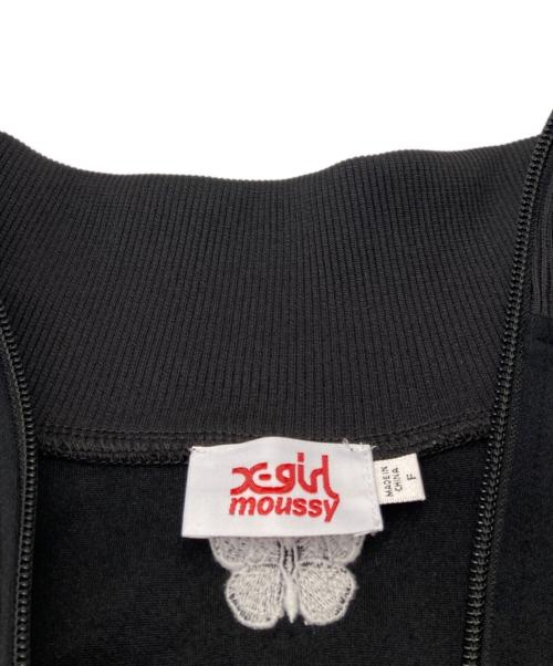 moussy（マウジー）moussy (マウジー) X-girl (エックスガール) トラックジャケット ブラック サイズ:FREEの古着・服飾アイテム