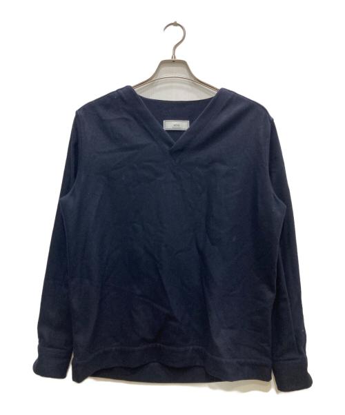 AMI Alexandre Mattiussi（アミアレクサンドルマテュッシ）AMI Alexandre Mattiussi (アミアレクサンドルマテュッシ) Vネックカットソー ネイビー サイズ:XSの古着・服飾アイテム