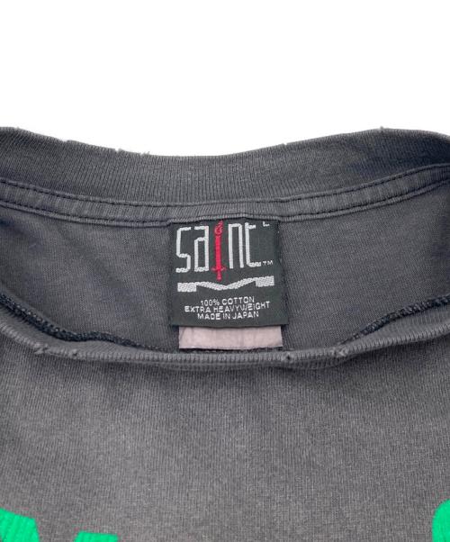 SAINT MICHAEL（セントマイケル）SAINT MICHAEL (セントマイケル) Holy As Fuck プリントTシャツ/ホーリーアズファックプリントTシャツ グレー サイズ:Lの古着・服飾アイテム