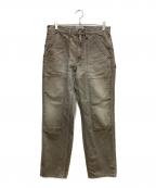BOWWOWバウワウ）の古着「ダブルニーワークパンツ」｜ベージュ