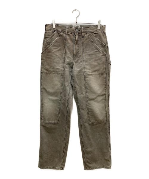 BOWWOW（バウワウ）BOWWOW (バウワウ) ダブルニーワークパンツ ベージュ サイズ:Lの古着・服飾アイテム