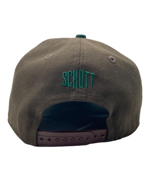 New Era（ニューエラ）New Era (ニューエラ) Schott (ショット) キャップ ブラウン×グリーンの古着・服飾アイテム
