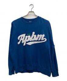 APPLEBUM（アップルバム）の古着「BIG CREW SWET/ビッグ　クルースウェット」｜ネイビー