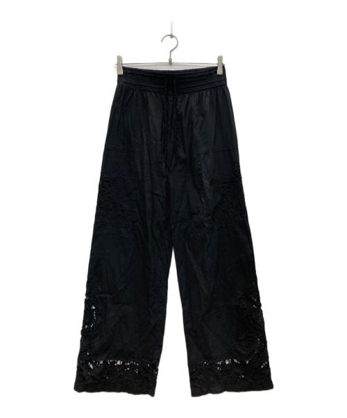 anuke（アンヌーク）anuke (アンヌーク) Cutwork Lace Pants/カットワークレースパンツ ブラック サイズ:38の古着・服飾アイテム