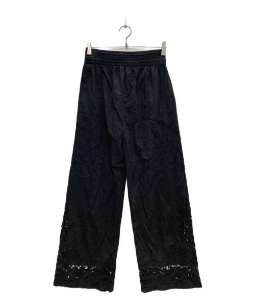 anuke（アンヌーク）anuke (アンヌーク) Cutwork Lace Pants/カットワークレースパンツ ブラック サイズ:38の古着・服飾アイテム