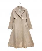 JILL BY JILLSTUARTジル バイ ジルスチュアート）の古着「ライトモッサウールトレンチコート」｜ピンク