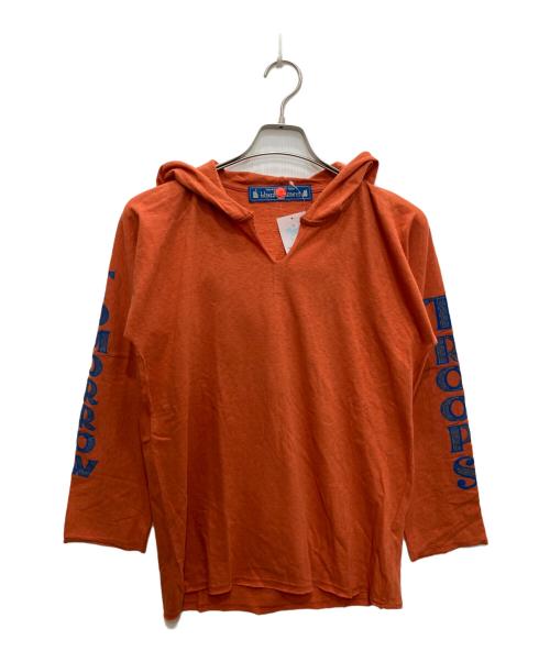 blackmeans（ブラックミーンズ）blackmeans (ブラックミーンズ) プリントパーカー オレンジ サイズ:3の古着・服飾アイテム