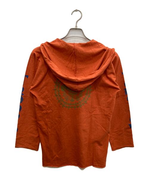 blackmeans（ブラックミーンズ）blackmeans (ブラックミーンズ) プリントパーカー オレンジ サイズ:3の古着・服飾アイテム
