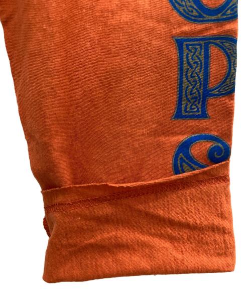 blackmeans（ブラックミーンズ）blackmeans (ブラックミーンズ) プリントパーカー オレンジ サイズ:3の古着・服飾アイテム