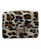 CDG JUNYA WATANABEコムデギャルソン ジュンヤワタナベ）の古着「レオパード ハラコ チェーン ミニショルダーバッグ」｜ベージュ