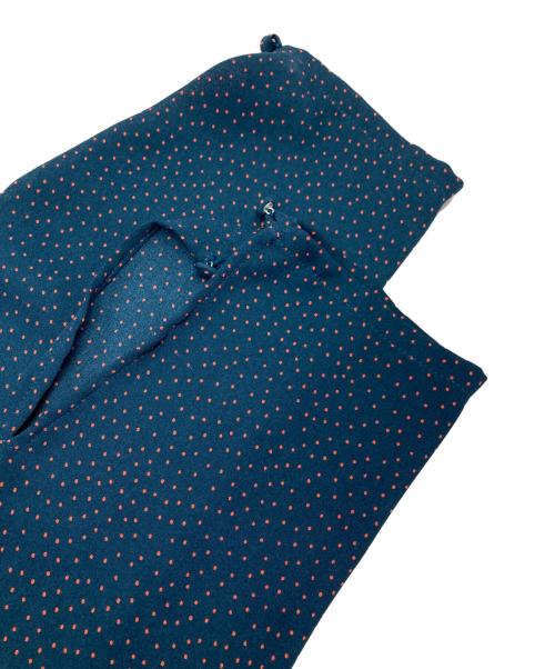 GALLARDA GALANTE（ガリャルダガランテ）GALLARDA GALANTE (ガリャルダガランテ) シャーリングティアード長袖ワンピース ネイビーの古着・服飾アイテム