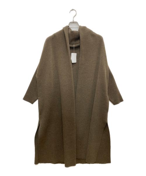 DEUXIEME CLASSE（ドゥーズィエム クラス）Deuxieme Classe (ドゥーズィエム クラス) スムースニットガウンコート カーキ サイズ:Fの古着・服飾アイテム