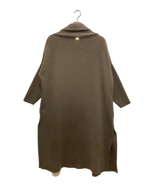 DEUXIEME CLASSE（ドゥーズィエム クラス）Deuxieme Classe (ドゥーズィエム クラス) スムースニットガウンコート カーキ サイズ:Fの古着・服飾アイテム