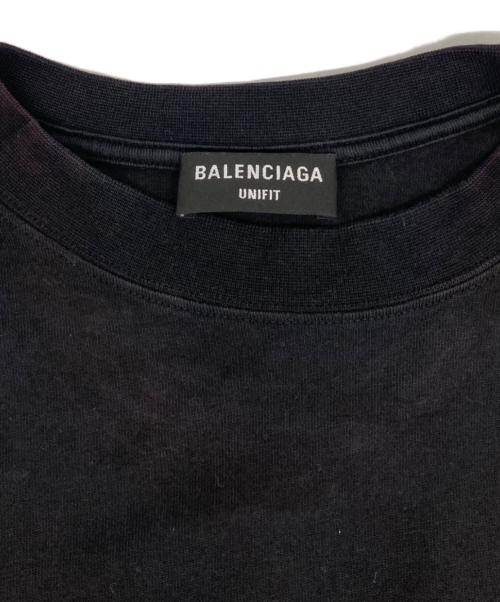BALENCIAGA（バレンシアガ）BALENCIAGA (バレンシアガ) Bebe Rhinestone Oversized T-Shirt/ベベ　ライトストーン　オーバーサイズＴシャツ ブラック サイズ:4の古着・服飾アイテム