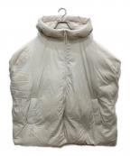 Mila Owenミラオーウェン）の古着「サスティナブルサイドリボンダウンポンチョ」｜ホワイト