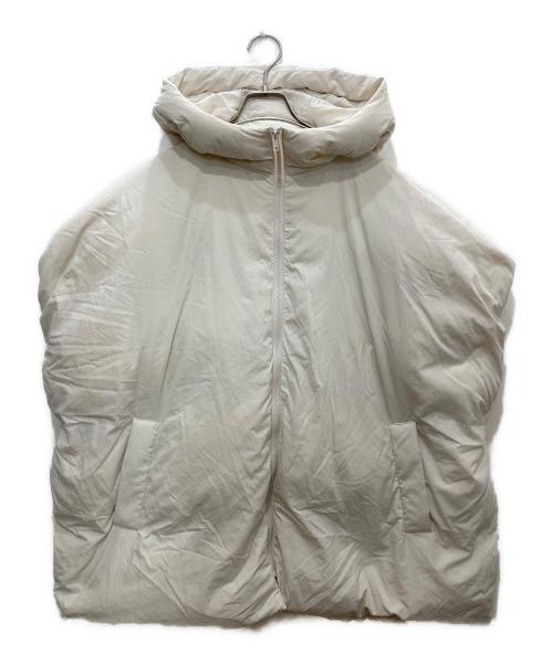 Mila Owen（ミラオーウェン）Mila Owen (ミラオーウェン) サスティナブルサイドリボンダウンポンチョ ホワイト サイズ:FREEの古着・服飾アイテム